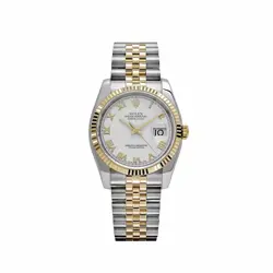 ROLEX DATEJUST 126233 YELLOW GOLD STAINLESS STEEL WHITE ROMAN DIAL JUBILEE