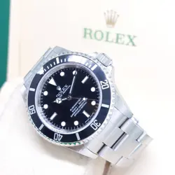 ROLEX 4 LINER NO DATE SUBMARINER 14060M (POUCH & CERT-V SERIES)