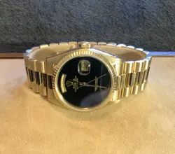 ROLEX 18038 PRESIDENT WITH ONYX DIAL DAY DATE ORIGINAL OWNER W/ ALL ACCESSORIES