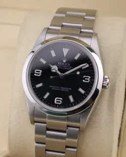 2005 ROLEX EXPLORER BLACK DIAL 36MM AUTOMATIC STAINLESS STEEL OYSTER 114270