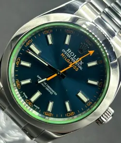 ROLEX MILGAUSS 116400GV (2015) - COMPLETE SET WITH BOX & PAPERS