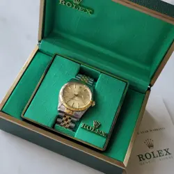 MEN'S ROLEX 18K OYSTER PERPETUAL DATEJUST