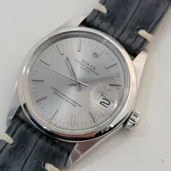 MENS ROLEX OYSTER PERPETUAL DATE REF 1500 35MM 1970S AUTOMATIC VINTAGE RA429