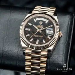 ROLEX DAY-DATE 40MM EISENKIESEL DIAL ROSE GOLD PRESIDENTIAL BRACELET