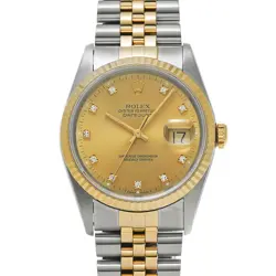 ROLEX DATEJUST 16233G CHAMPAGNE/DIAMOND 659642