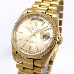 rolex Day Date 18038 YG K18 watch men TO166036