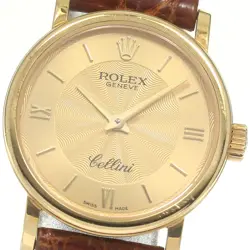 ROLEX 6110 8 CELLINI K18YG QUARTZ WOMEN  WITH  830379