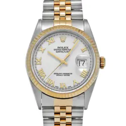 ROLEX DATEJUST 16233 P NUMBER (MANUFACTURED AROUND 2000) MEN'S WATCH G0330