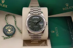 ROLEX DAY-DATE PRESIDENTIAL 40 X OLIVE GREEN ROMAN DIAL | REF. 228239 | COMPLETE