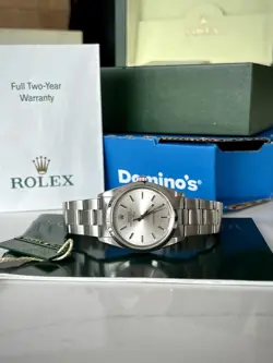 ROLEX AIR-KING 14000 | DOMINOS EDITION 🍕 | FULL COLLECTORS SET | UNPOLISHED