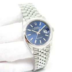 ROLEX 126200 DATEJUST WITH BLUE STICK DIAL ON JUBILEE