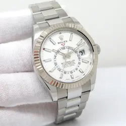 ROLEX 326934 SKYDWELLER WITH WHITE DIAL ON OYSTER