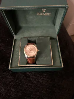 ROLEX MENS WATCH 36MM OYSTER 18K BEZEL