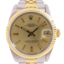 ROLEX DATEJUST 31MM 68273 AUTOMATIC WATCH 18K YELLOW GOLD STAINLESS STEEL