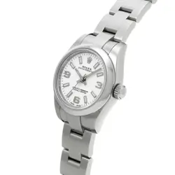 ROLEX OYSTER PERPETUAL 26 176200 WHITE LADIES WATCH