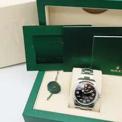 ROLEX AIR-KING 126900 SS BLACK DIAL 40MM WATCH 2022 AUTOMATIC MEN'S