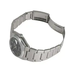 ROLEX DATEJUST 17000 BLACK/BAR DIAL PRE-OWNED WRISTWATCH FOR MEN