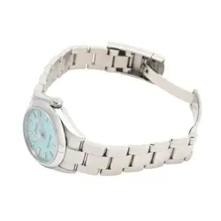 ROLEX OYSTER PERPETUAL 31 277200 TURQUOISE BLUE DIAL LADIES WATCH
