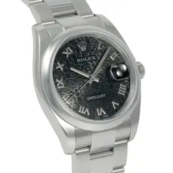 ROLEX DATEJUST 36 116200 BLACK/ROMAN DIAL MEN'S WATCH