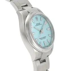 ROLEX OYSTER PERPETUAL 31 277200 TURQUOISE BLUE DIAL WOMEN'S WATCH