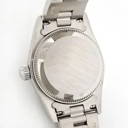 ROLEX OYSTER PERPETUAL LADY BLACK 369 76080 AUTOMATIC STAINLESS STEEL LADIES