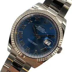 ROLEX DATEJUST 41 BLUE ROMAN RANDOM SERIAL 126334 SS/WG #308