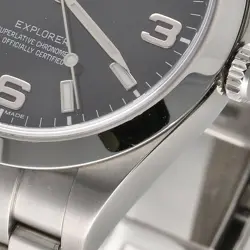 ROLEX EXPLORER 1 BLACK DIAL STAINLESS STEEL AUTOMATIC MEN'S WATCH
