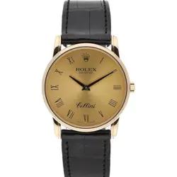 ROLEX CELLINI 5116/8 WITH 32MM 18CT YELLOW GOLD CASE AND CHAMPAGNE DIAL. EXCE...