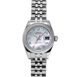 ROLEX DATEJUST 179174NA WHITE SHELL 646774