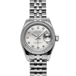 ROLEX DATEJUST 179174NG WHITE SHELL/DIAMOND 637107