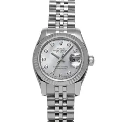 ROLEX DATEJUST 179174NG WHITE SHELL/DIAMOND 623897