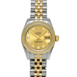 ROLEX DATEJUST 179173G CHAMPAGNE/DIAMOND 613374