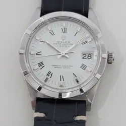 MENS ROLEX OYSTER PERPETUAL DATE REF 15010 35MM AUTOMATIC 1980S SWISS RA473B