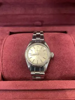 TUDOR PRINCESS OYSTER DATE WG BEZEL ROLEX GENUINE BELT