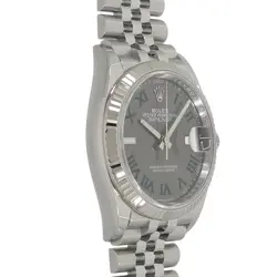 ROLEX  DATEJUST 36 126234 SLATE ROMAN WATCH R45_0331
