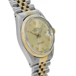 ROLEX 4/1  DATEJUST 16013 UNIT 91, MANUFACTURED AROUND 1985 CHAMPAGNE WATCH WRIS