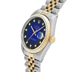 ROLEX 4/1  DATEJUST 16233G X NUMBER 1991 MANUFACTURED GRADATION/DIAMOND WATCH WR