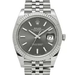 ROLEX 4/1  DATEJUST 41 126334 RANDOM SERIAL SLATE WATCH WRISTWATCH R45_0331
