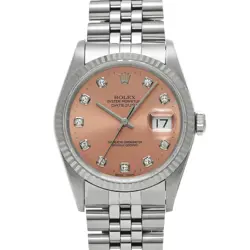 ROLEX 4/1  DATEJUST 16234G W NUMBER 1995 MANUFACTURED / DIAMOND WATCH WRISTWATCH