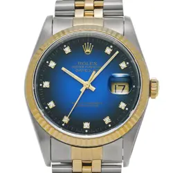 ROLEX 4/1  DATEJUST 16233G X NUMBER 1993 MANUFACTURED GRADATION/DIAMOND WATCH WR