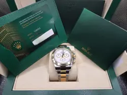 ROLEX COSMOGRAPH DAYTONA 126503 SS & GOLD WITH GOLD BEZEL WHITE 2024 FULL SET