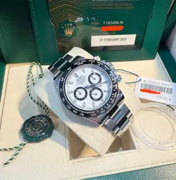 2023 BRAND NEW ROLEX COSMOGRAPH DAYTONA 116500LN PANDA WHITE DIAL COMPLETE SET