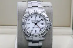 ROLEX POLAR EXPLORER II 16570 K SERIAL WHITE DIAL BOX & PAPERS