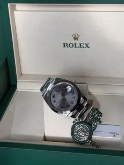 ROLEX DATEJUST 126300 SILVER OYSTER BRACELET WITH SILVER BEZEL. NEW/UNWORN