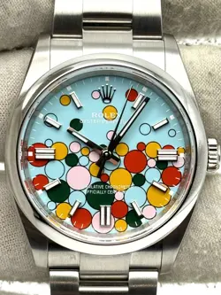 ROLEX OYSTER PERPETUAL 36MM CELEBRATION DIAL STAINLESS STEEL 126000 B&P 2024