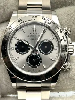ROLEX COSMOGRAPH DAYTONA SILVER DIAL WHITE GOLD 126509 BOX & PAPERS 2024
