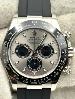 ROLEX COSMOGRAPH DAYTONA SILVER DIAL WHITE GOLD OYSTERFLEX 116519LN B&P 2023