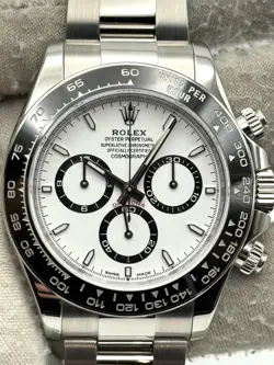 ROLEX COSMOGRAPH DAYTONA WHITE DIAL 126500LN BOX & PAPERS 2024