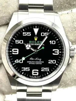 ROLEX AIRKING 40MM BLACK DIAL STAINLESS STEEL 126900 BOX & PAPERS 2022