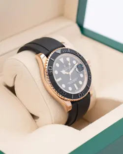 Rolex Yachtmaster 40mm 116655 Rose Gold Oysterflex Ceramic 2018